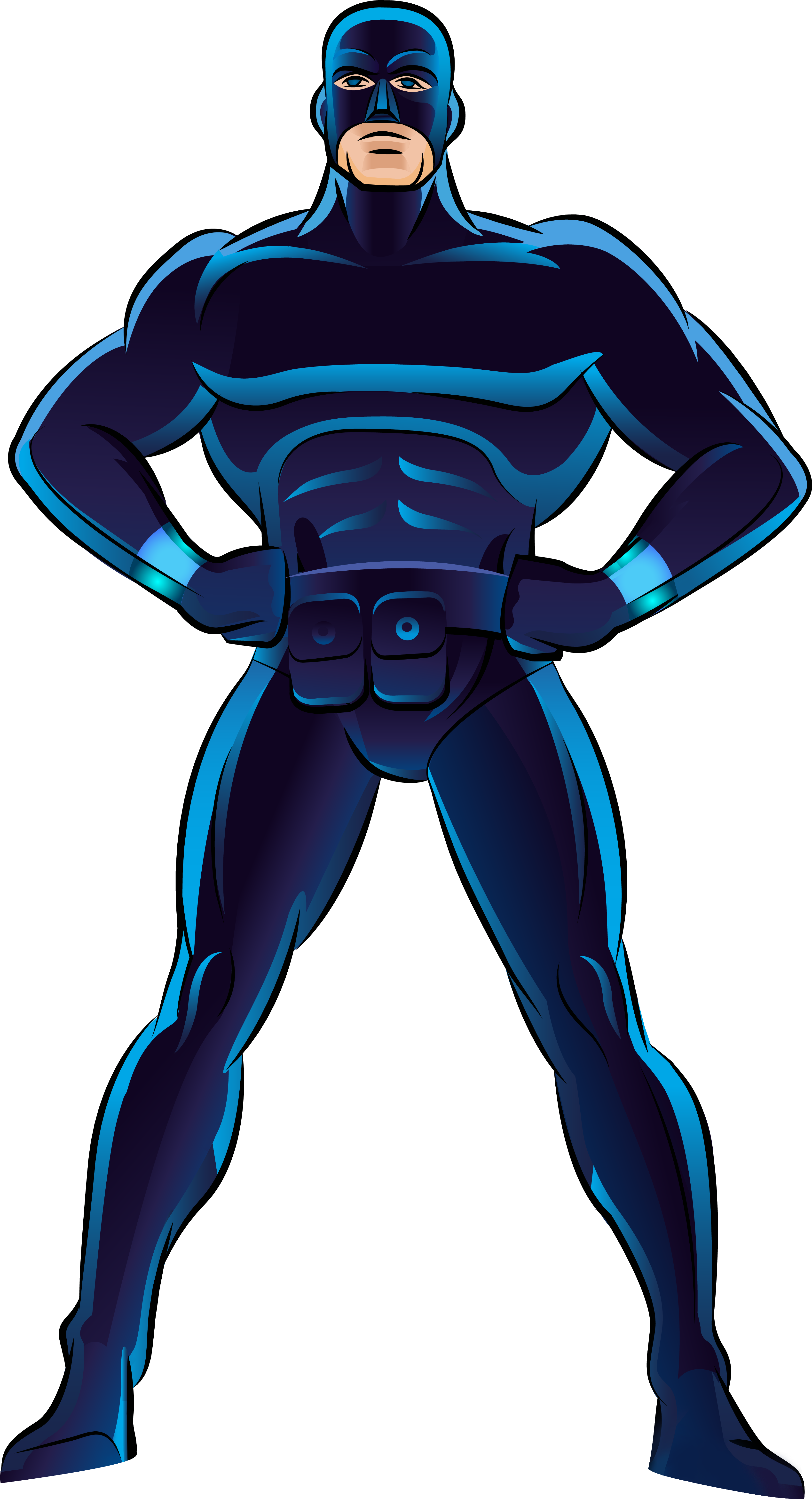 Blue Superhero Png Clip Art - Power Rangers Spd Costume (3889x6468)