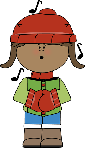 Kid Christmas Caroler - My Cute Graphics Christmas Clipart (288x500)