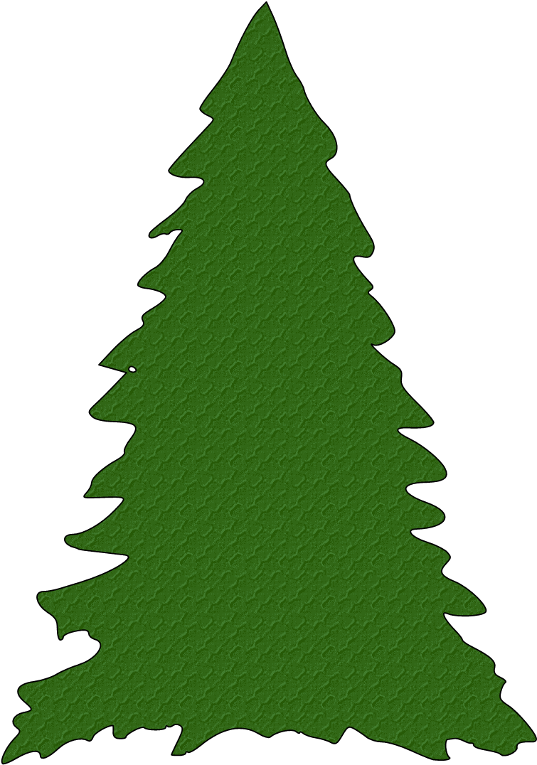 Green Christmas Tree Silhouette Clipart - Green Christmas Tree Silhouette Clipart (775x1095)