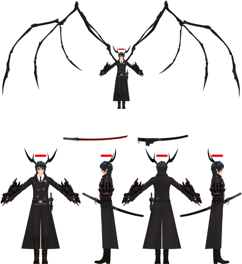 Fallen Angel Clipart Deviantart - Mmd Male Angel (843x948)