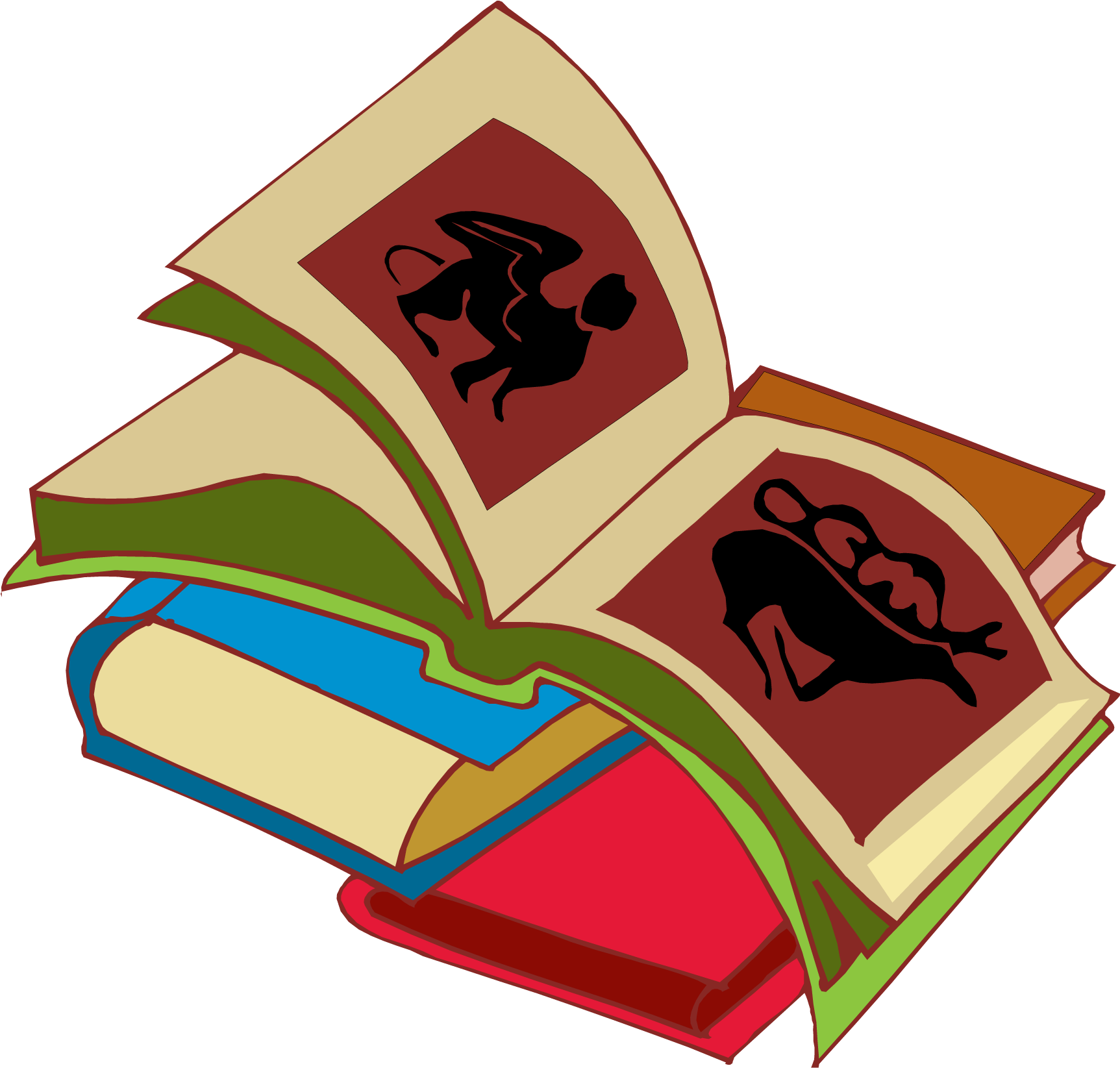 Stack Of Books Image Stack Clipart School Book Clip - Clip Art (1725x1645)