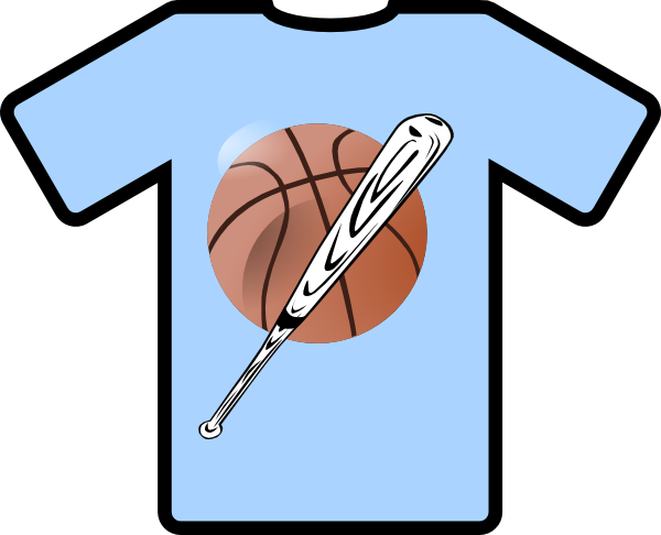 Baseball Tshirt Clip Art - T Shirt Clip Art (600x486)