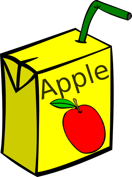 Clipart Of Fruit Juice Apple Box Clip Art At Clker - Clip Art Juice (450x601)