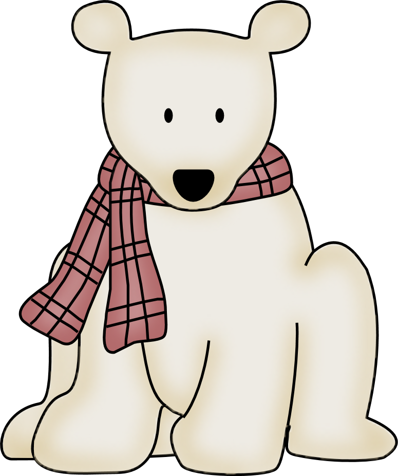Dj Inkers Polar Bear Clipart - Polar Bear (775x926)
