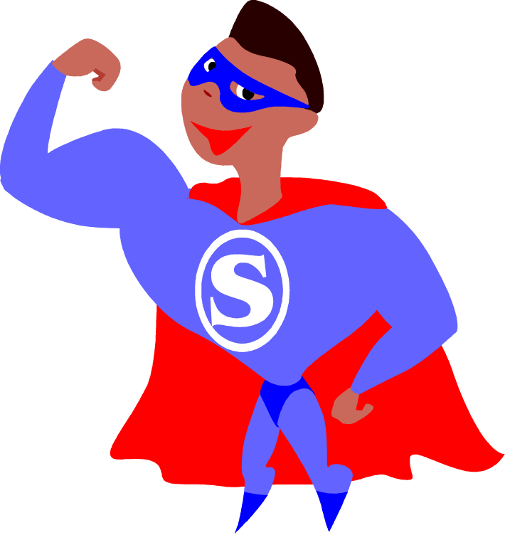 Find More Superhero Clip Art - African American Super Hero (710x752)