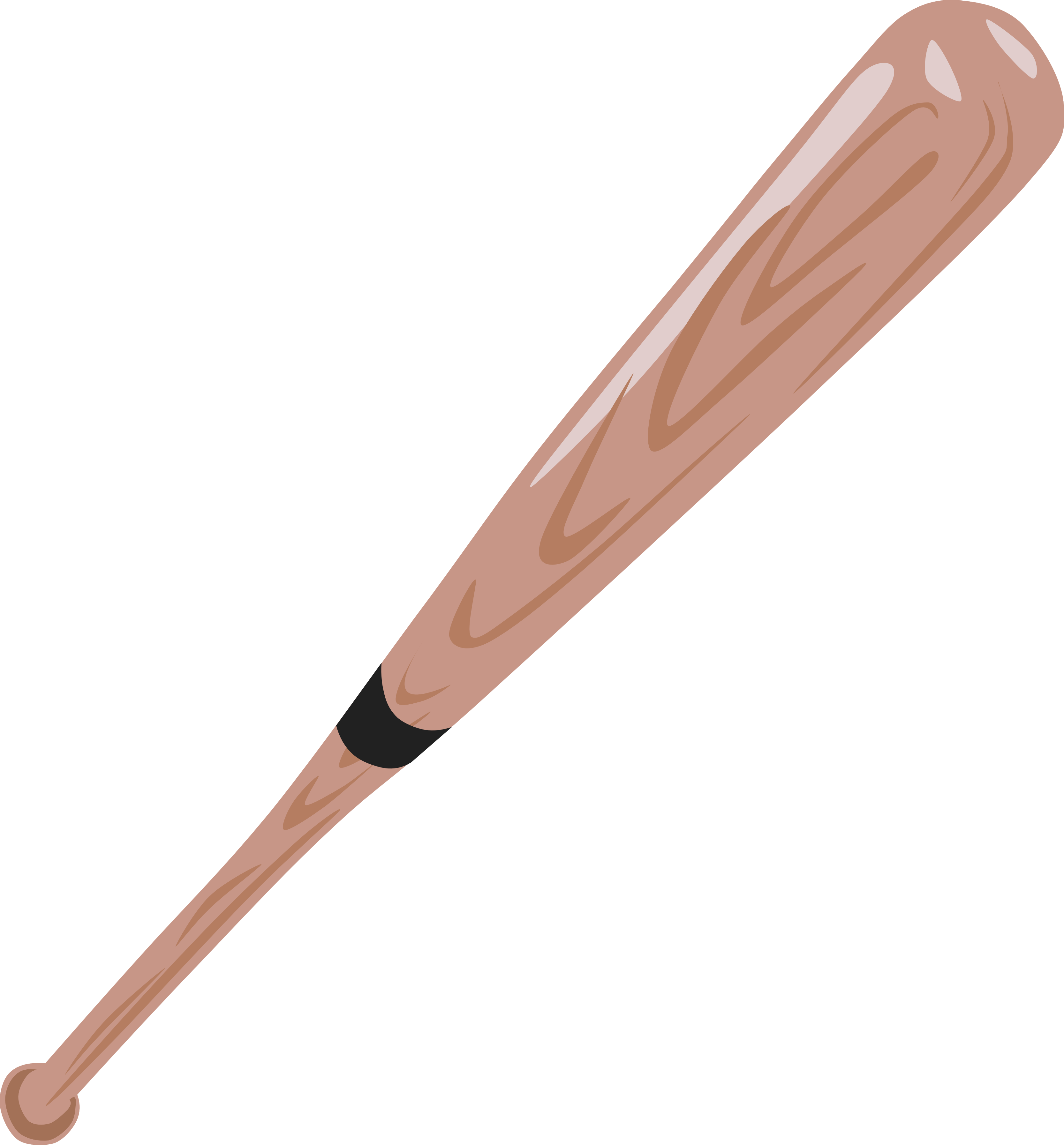 Baseball Bat Clipart - Baseball Bat (3333x3588)