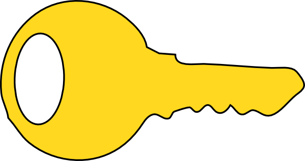 Animated Key Cliparts - Big Key Clipart (600x317)