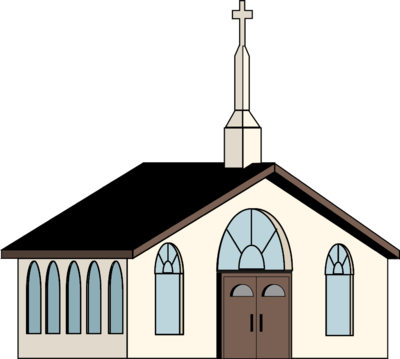 Church Building Clipart - Church Clip Art Png (400x359)