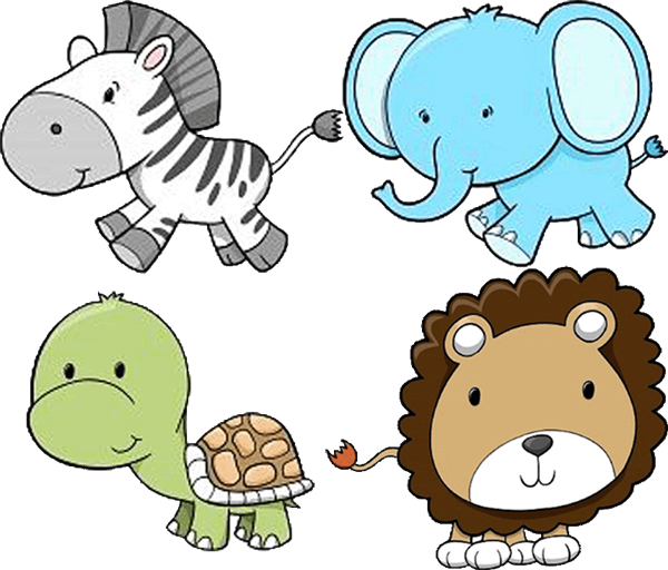 Animal Baby Clipart Zoo - Lion Cubs Drawing Cute (600x512)