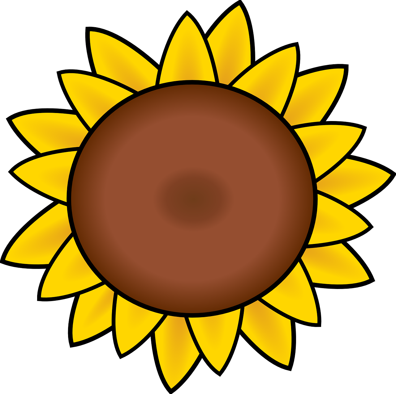 Free Image On Pixabay - Sunflower Clipart (1280x1276)