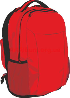 This School Backpack Clip Art Free Clipart Images - Clip Art Red Backpack (300x417)