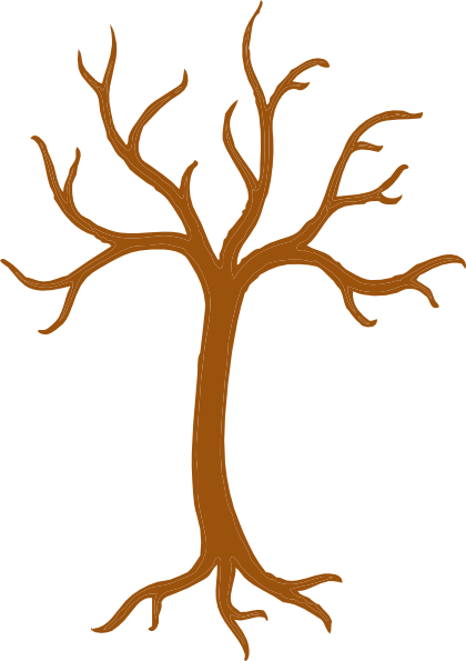 Clip Art Tree Outline - Clip Art Tree Outline (420x595)