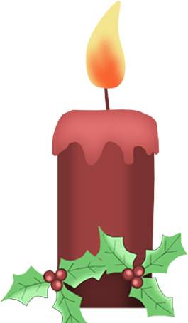 Bd Tis The Season Candle - Winter Candle Clipart (304x500)