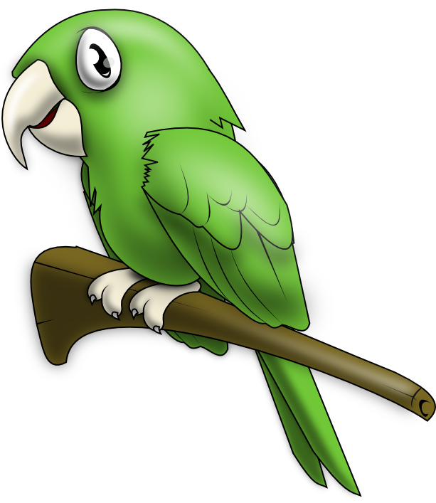 Free Travel Clipart Parrot Clipart - L Words In Spanish (613x707)