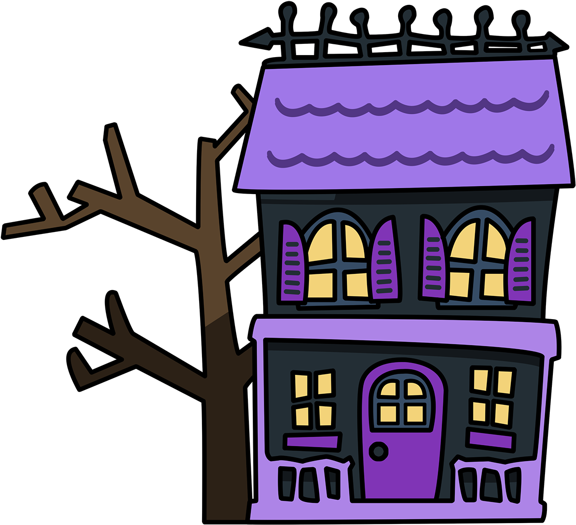 Haunted House Clip Art - Png Haunted House Clipart (1314x1176)