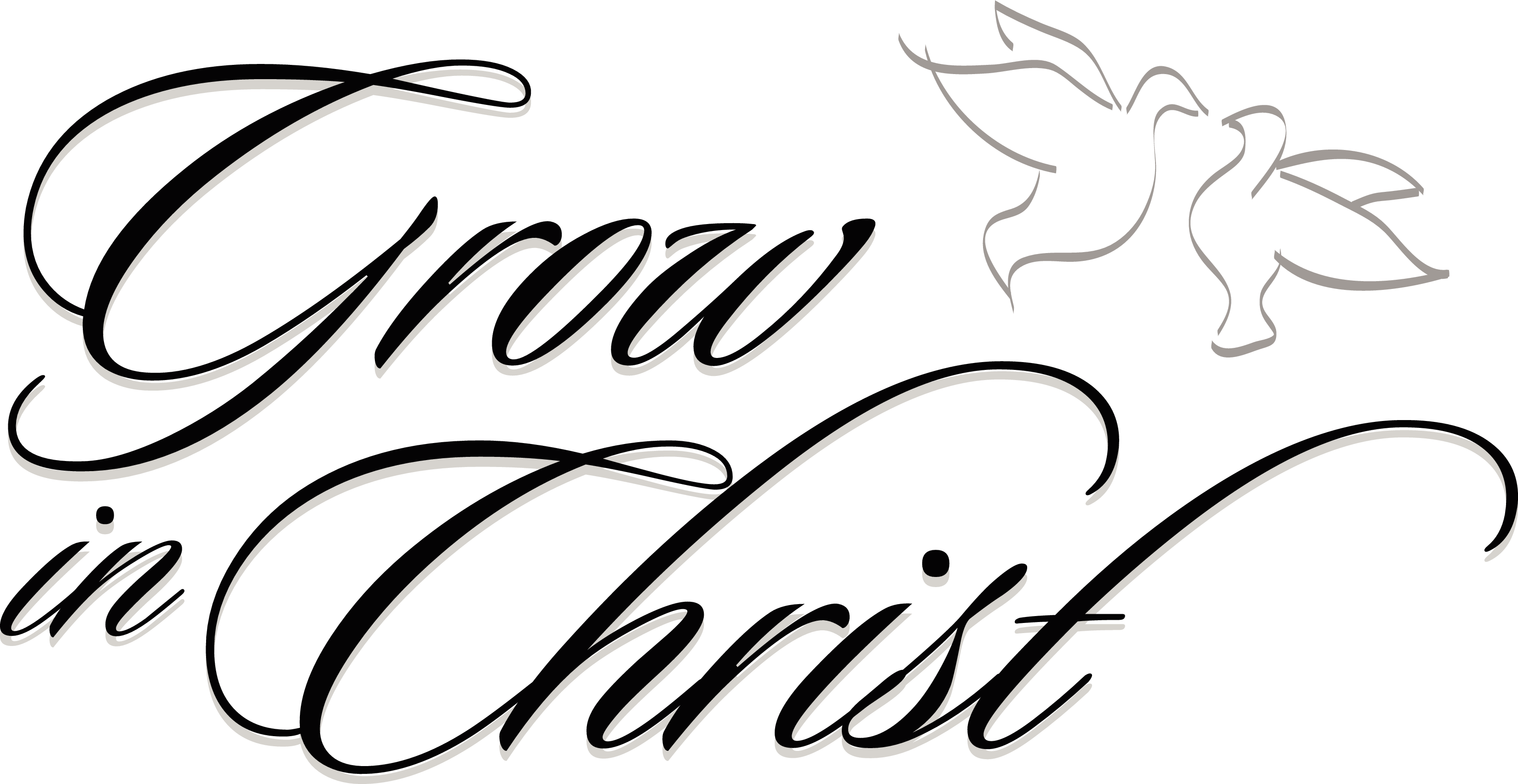 Free Religious Clipart - Grow In Christ Clipart (3300x1704)