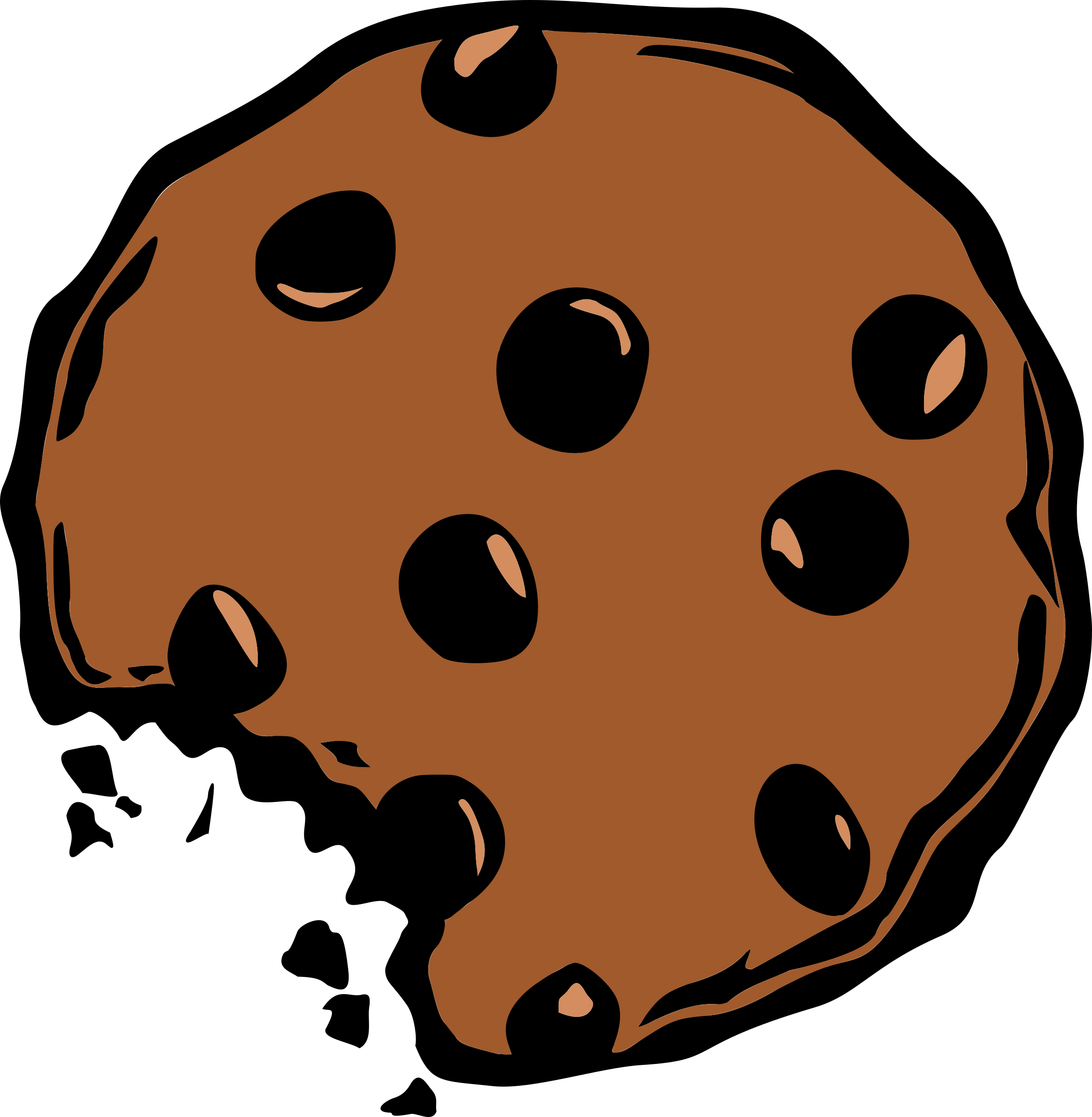 Cookies Clip Art - Transparent Background Cookie Clipart (2346x2400)