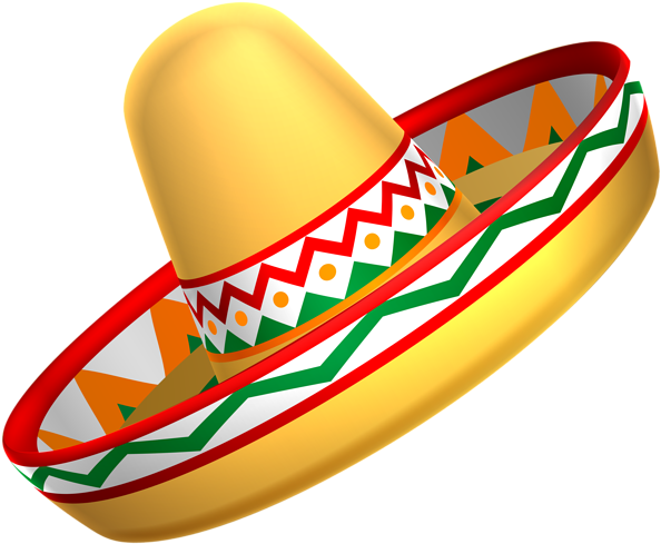 Mexican Sombrero Hat Transparent Png Clip Art - Mexican Hat Transparent Background (7000x5796)