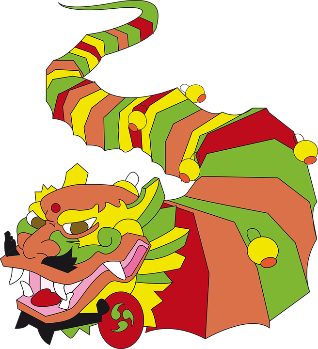 Creature Dragon, Chinese, Animal, Creature - Chinese New Year Dragon Clipart (2196x2400)