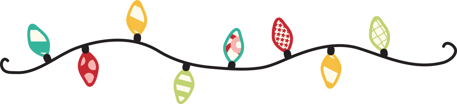 Christmas Light Graphics Free Download Clip Art Clipart - Christmas Lights Banner (1600x367)