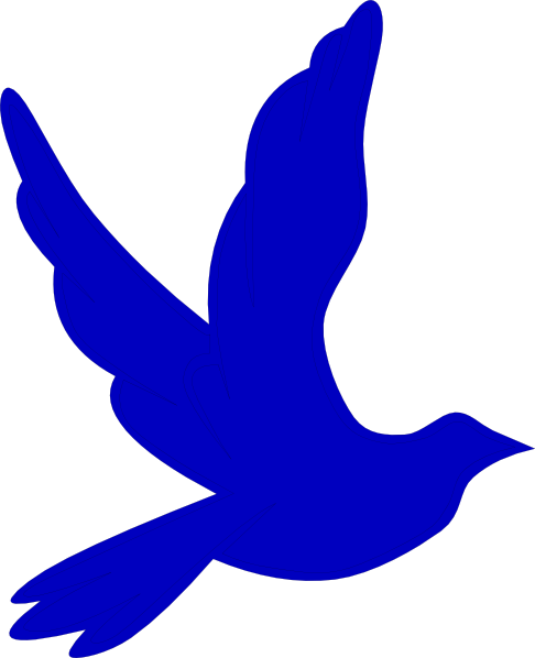 Blue Dove Clip Art (486x598)