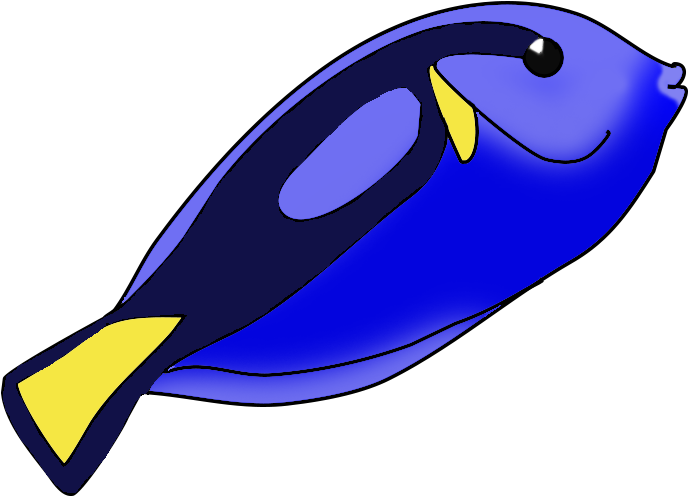 Fish Clip Art Vector Free Clipart Images Clipartix - Blue Tang Fish Clipart (740x566)