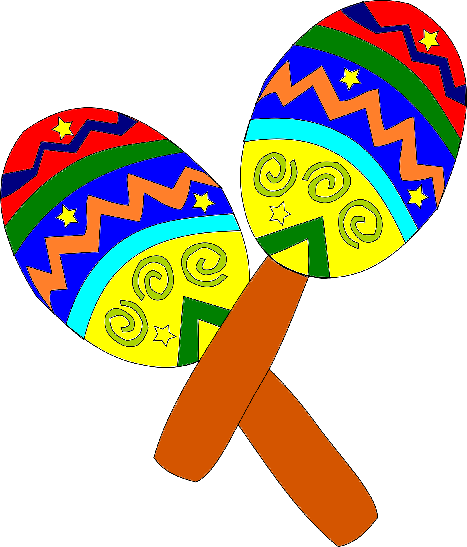 Instrumentos Musicais - Mexican Clipart (1640x1920)