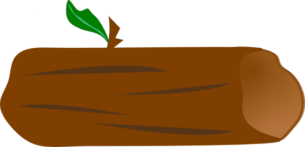 Brown Log With Green Leaf Clip Art At Vector Clip Art - Object Survival Island Bodies (600x289)