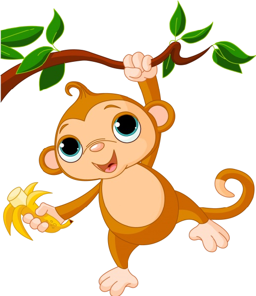 Monkey Images Clip Art - Cartoon Monkeys In A Tree (600x600)