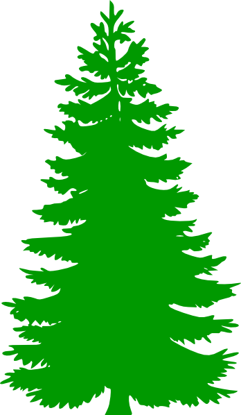 Winter - Pine - Trees - Clipart - Fir Tree Clip Art (348x598)