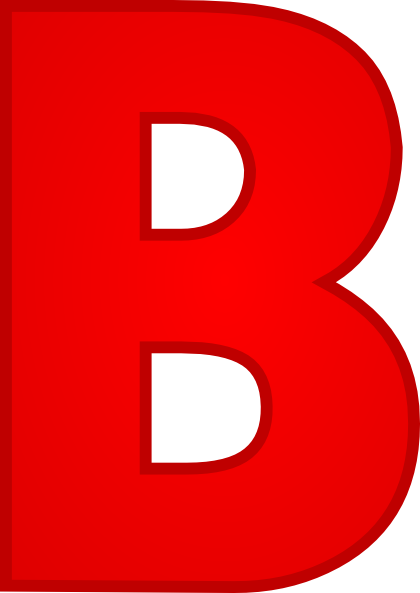 Ideas Collection Letter B Clip Art At Clker Vector - Letter B Clipart Png (420x593)