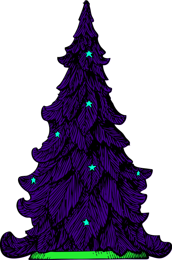 Pine Tree Silhouette Clip Art - Christmas Tree Clip Art (600x906)
