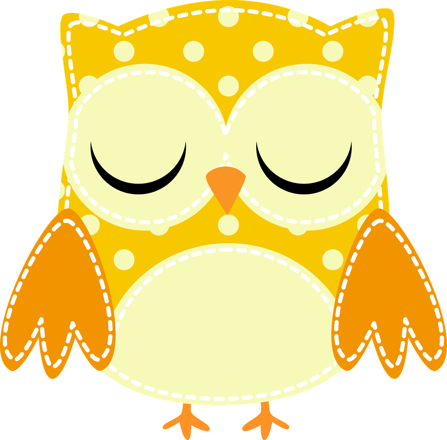 Corujas 2 - Minus - Eyes Closed Clip Art (900x887)