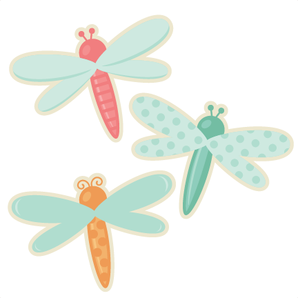Dragonfly Set Svg Cutting File Cute Dragonfly Clipart - Dragonfly (432x432)