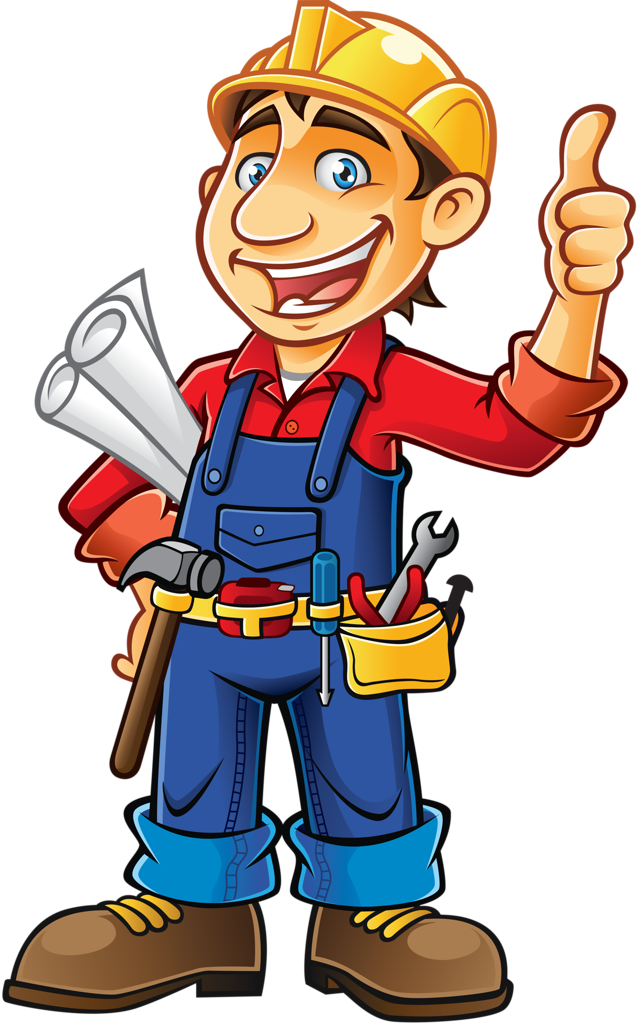 Profissões E Ofícios - Construction Worker Clipart (637x1024)