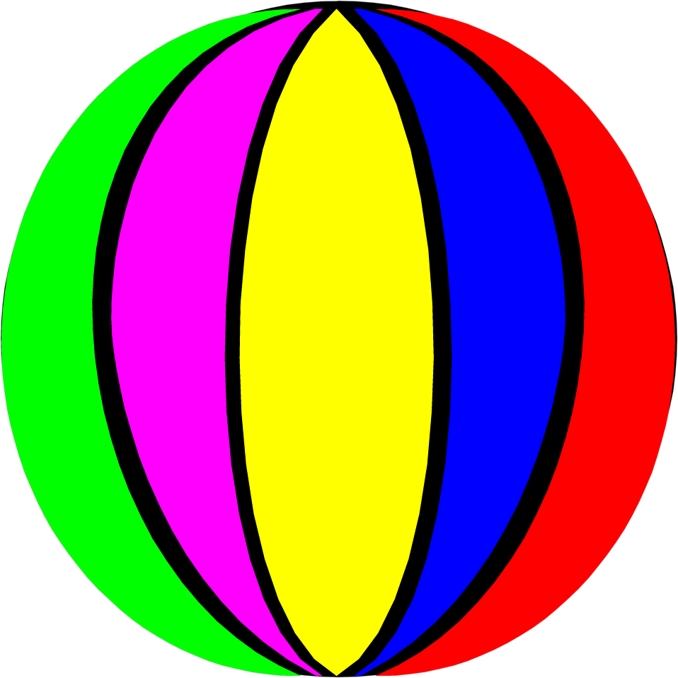 Beach Ball Tropical Beach Clip Art Free Clipart Ball - Beach Ball (958x958)