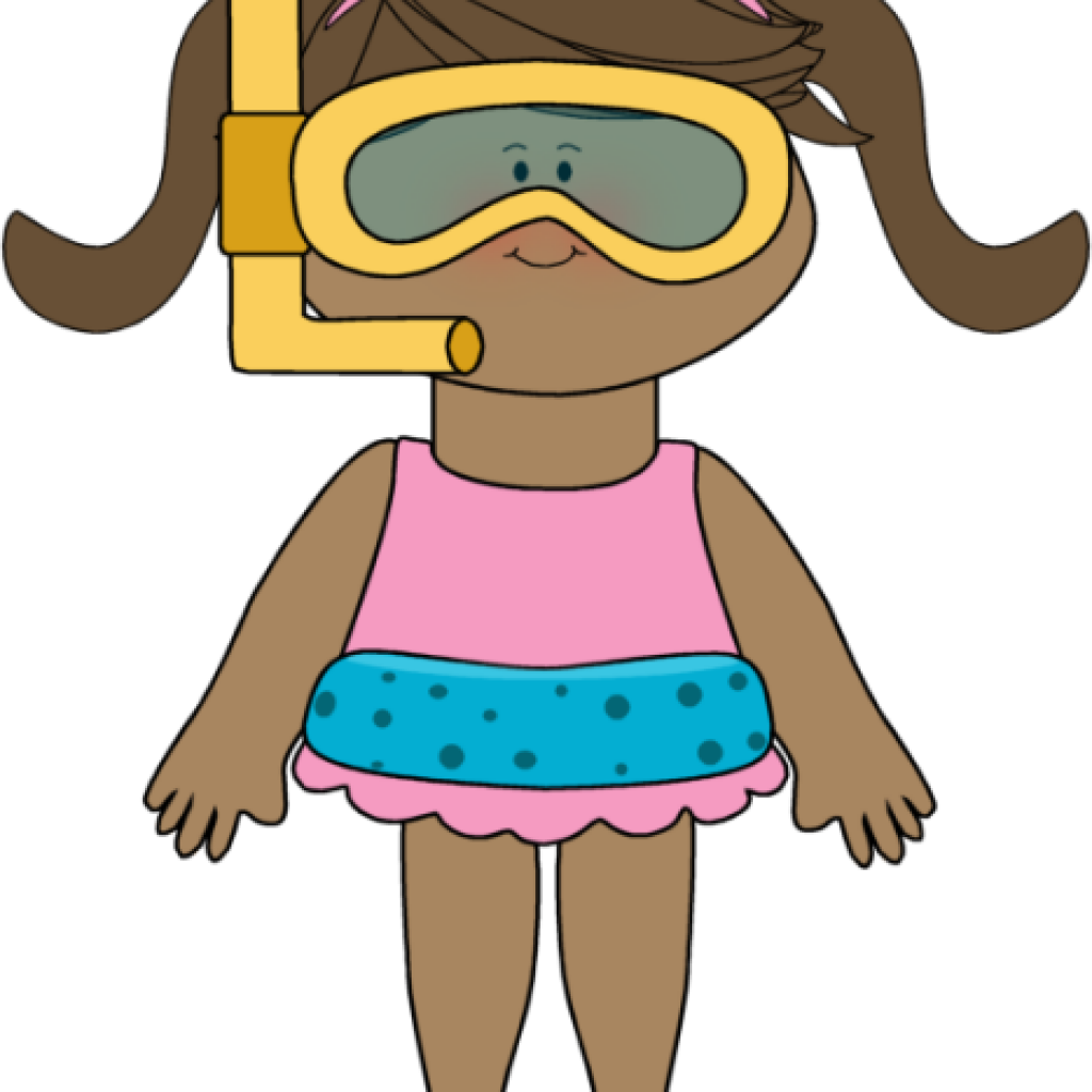 Swimming Images Clip Art Swim Goggles Clipart Clipart - Clipart Of Playing In The Beach (1024x1024)