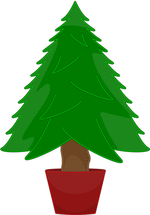 Bare Christmas Tree Clip Art (482x720)