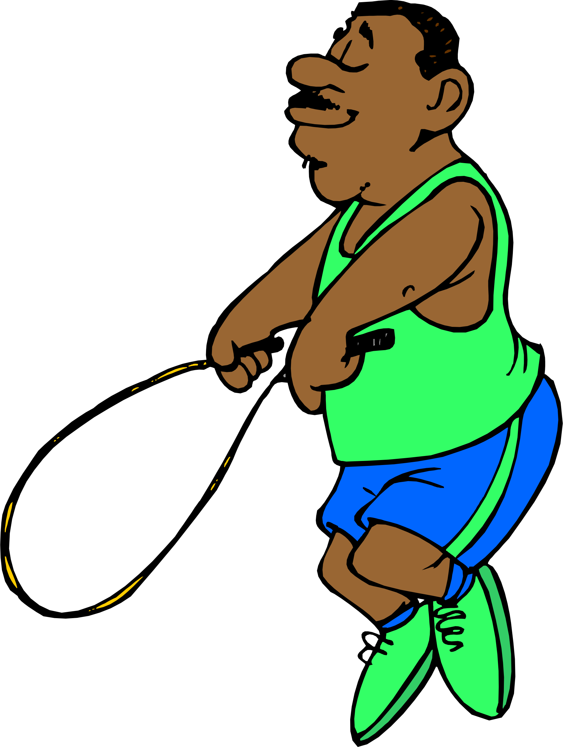 All Star Sports Clip Art - Ropeskipping Cartoon (1809x2400)