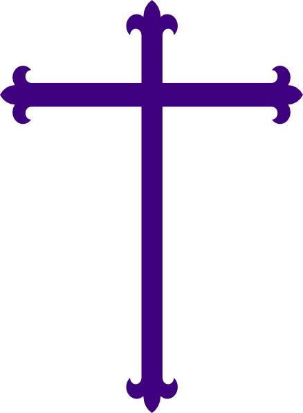 Purple Cross Png (438x597)