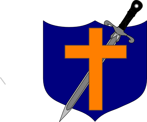Shield Clipart Cross - Shield With Cross Transparent (600x495)