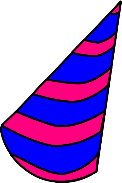 Birthday Hat Clip Art At Vector Clip Art - Tranparent Birthday Hats Small (396x596)