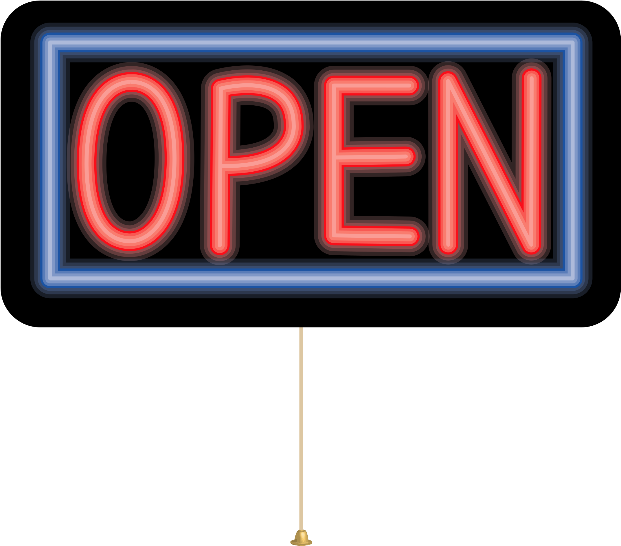 Sweet Inspiration Open Clipart Neon Sign - Open Clipart (2400x2400)