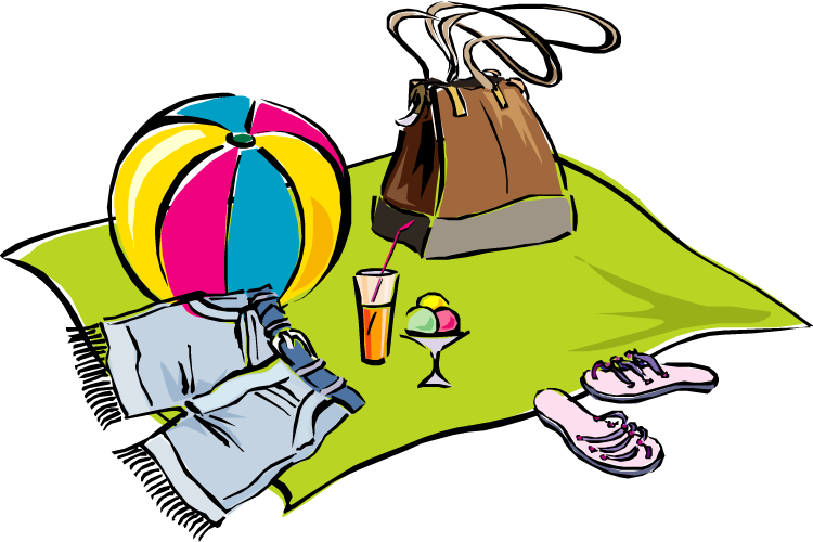 365 Days Of Fun In Marriage - Towel On Beach Clipart (750x500)