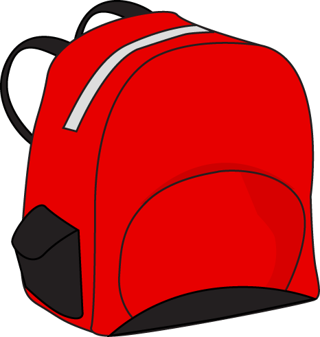 This School Backpack Clip Art Free Clipart Images - Bag Red Clip Art (466x491)