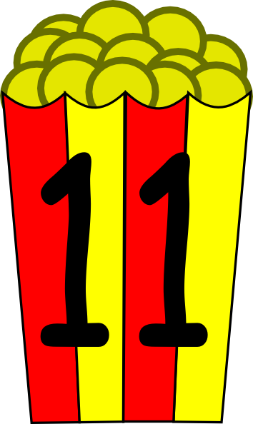 Candy 11 Clip Art At Clker - Popcorn Box Clip Art (354x594)