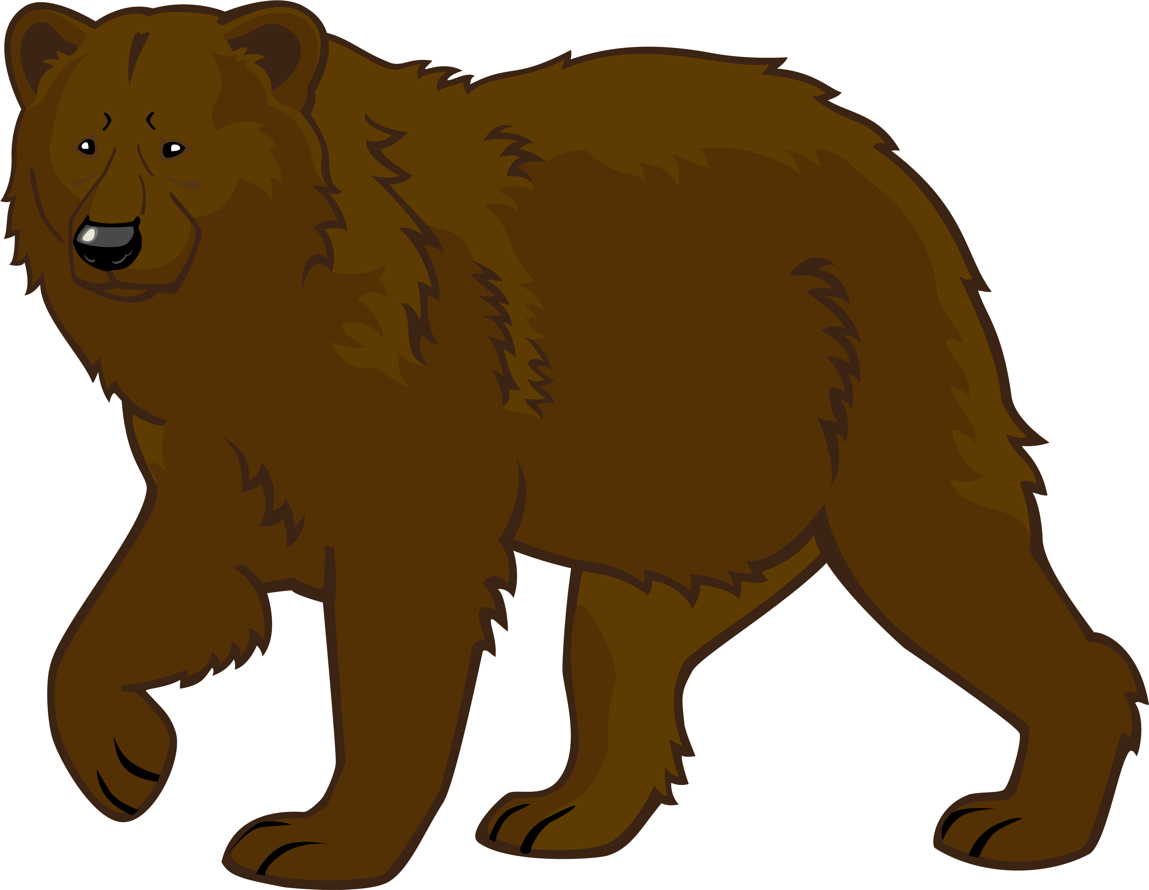 Brown Bear Png Clipart - Bear Clipart Png (4000x3097)