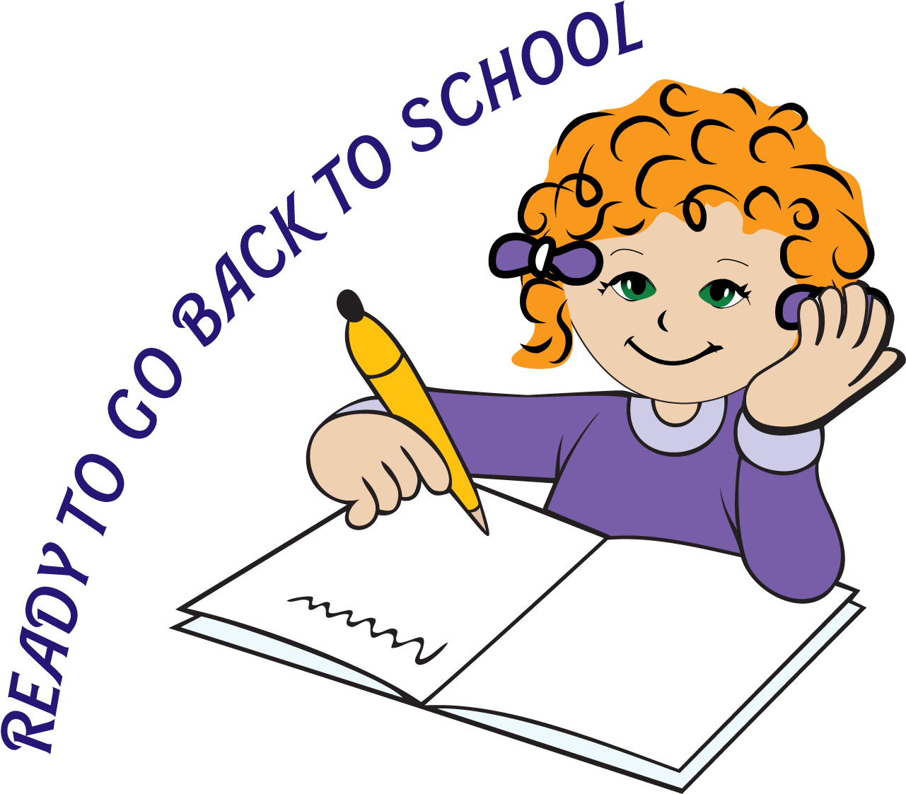 Cut Ready Clipart - Ready To Go Back To School (1294x1139)
