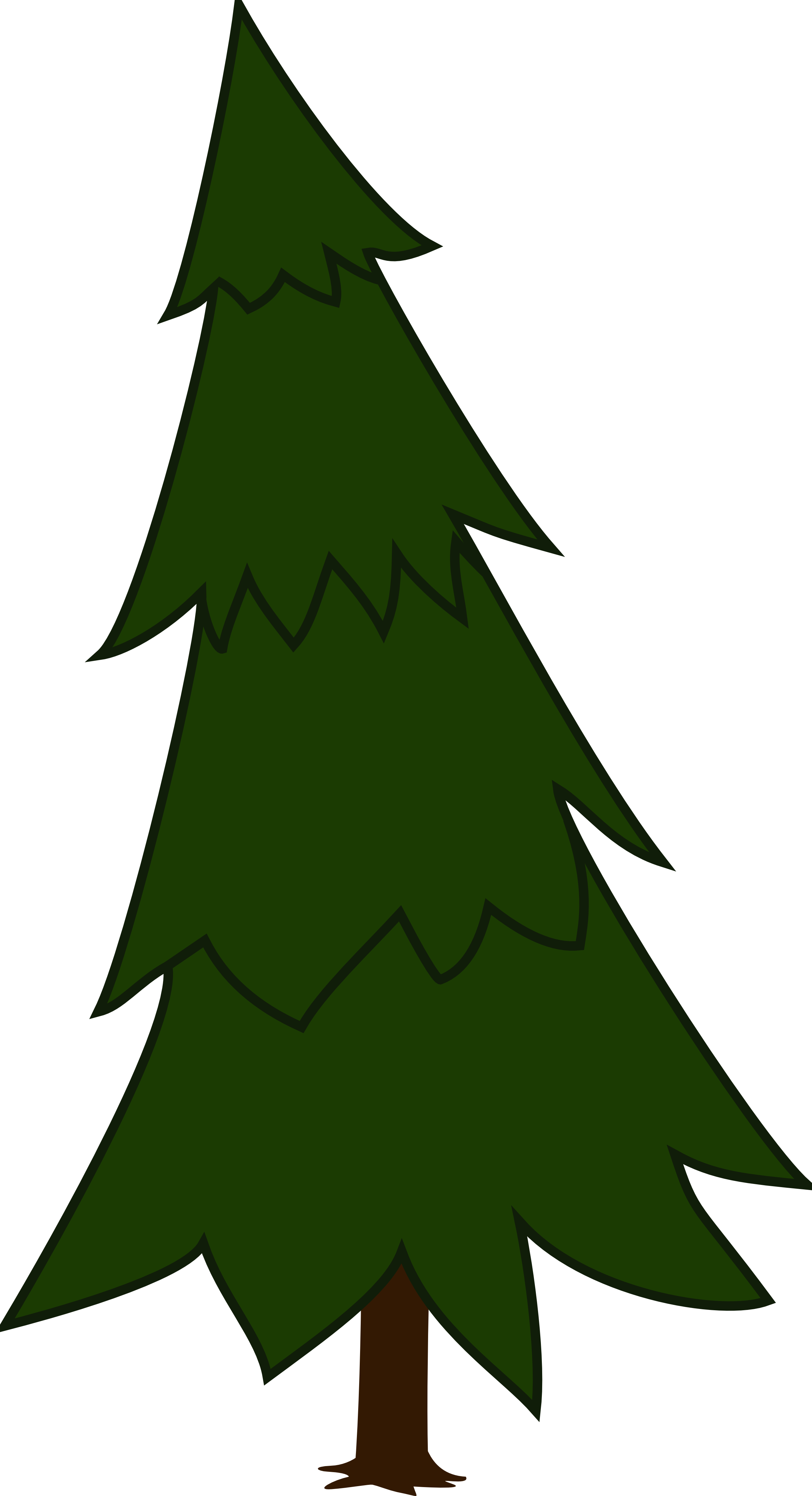 Pine Tree Svg Clipart - Pine Tree Svg Clipart (2555x4703)