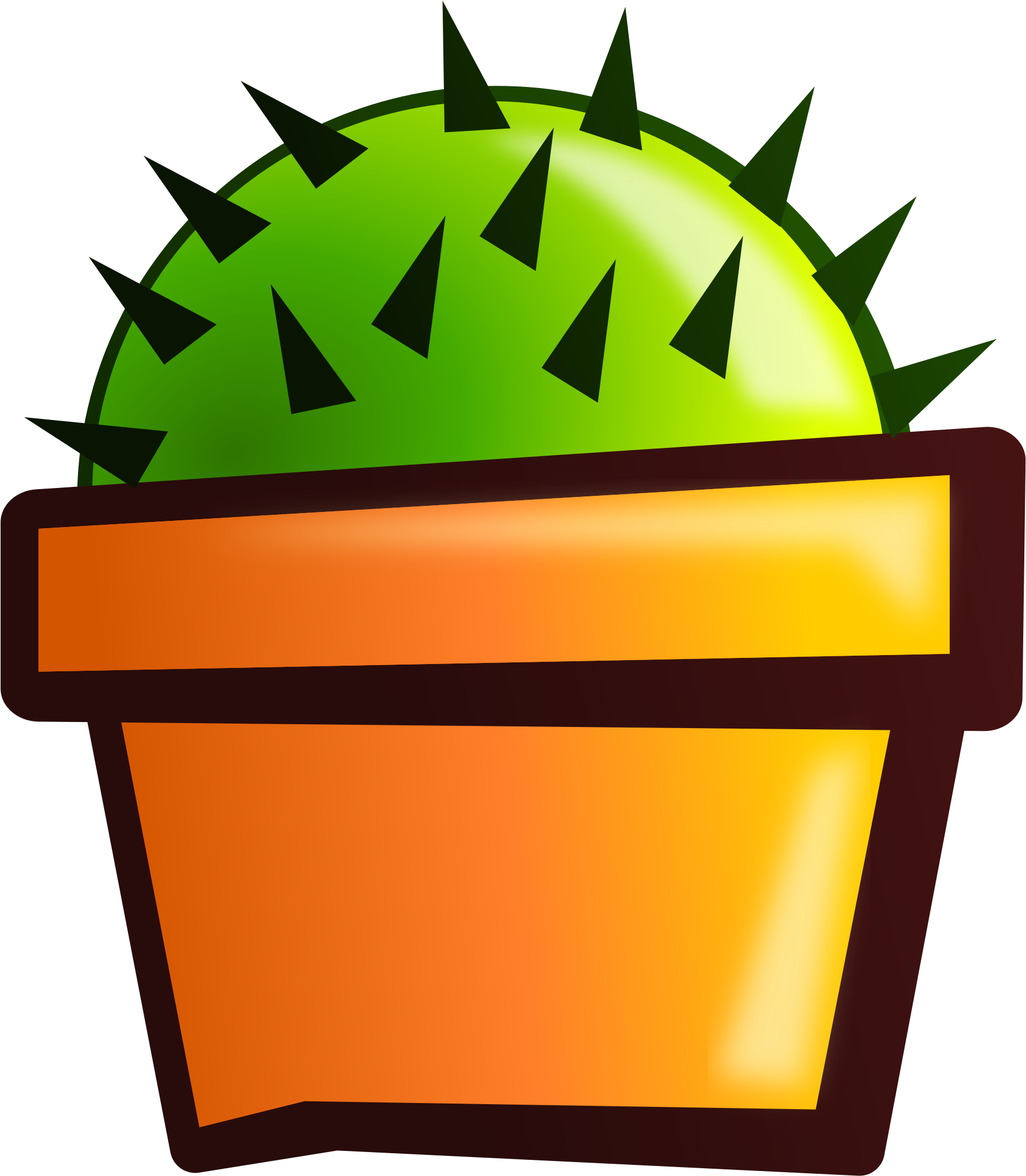 Cactus Clip Art (2150x2400)